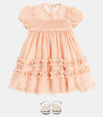 Embroidered floral tulle dress | Stella McCartney Kids
