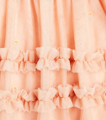 Embroidered floral tulle dress | Stella McCartney Kids