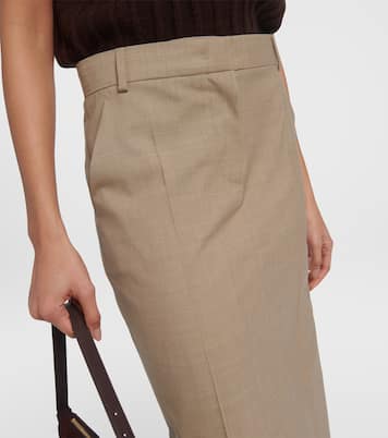 Falda larga Circe de lana virgen | Max Mara