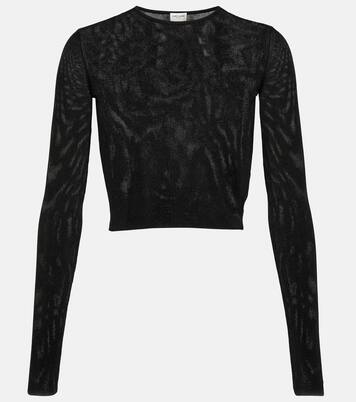 Cropped-Top aus Strick | Saint Laurent
