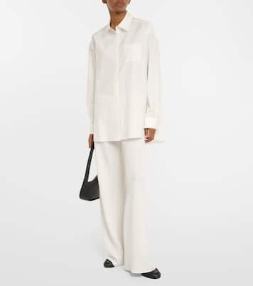 Gala double-cady wide-leg pants | The Row