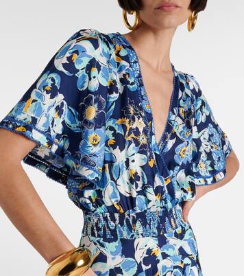 Robe longue Mabelle à fleurs | Poupette St Barth