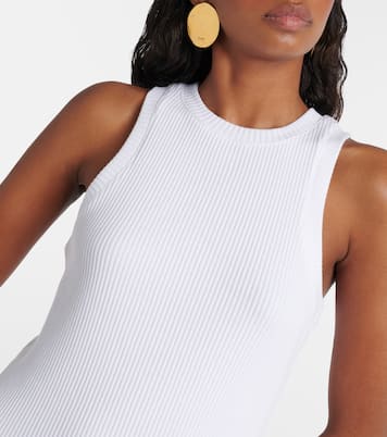 Robe midi en maille jersey côtelée | Vince