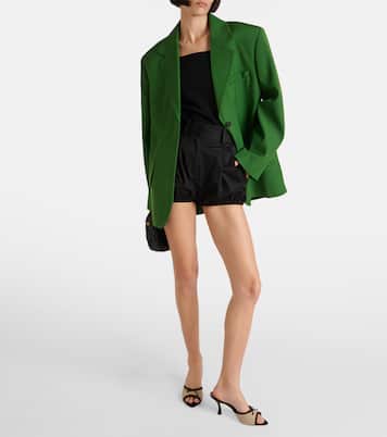 x Tabitha Simmons 70 leather-trimmed mules | Malone Souliers