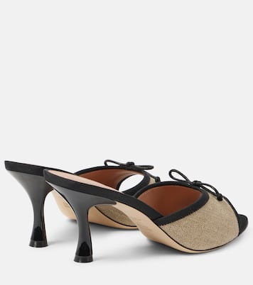 x Tabitha Simmons 70 leather-trimmed mules | Malone Souliers