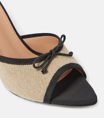 x Tabitha Simmons 70 leather-trimmed mules | Malone Souliers
