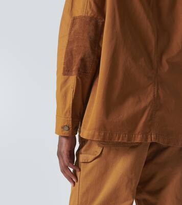 Corduroy-trimmed cotton jacket | Comme des Garçons Homme