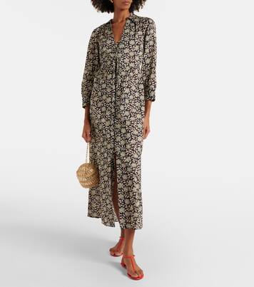 Robe midi Franchi en coton à fleurs | Rixo