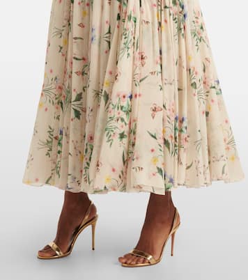Floral silk midi dress | Giambattista Valli