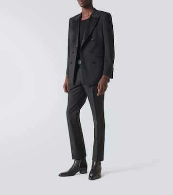 Dyllan羊毛与马海毛斜纹布修身裤装 | Tom Ford
