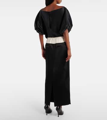 Maxirock Chet aus Satin | Khaite