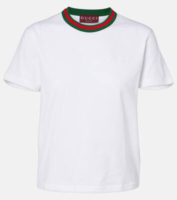 New 70s printed cotton jersey T-shirt | Gucci