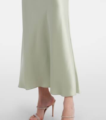 Robe longue Sienna en satin | Galvan