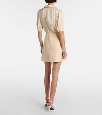 Crepe Couture Toute La V jacquard minidress | Valentino