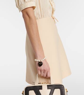 Crepe Couture Toute La V jacquard minidress | Valentino