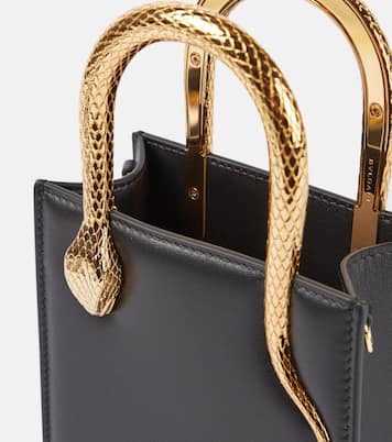 Serpentine Mini leather tote bag | Bvlgari