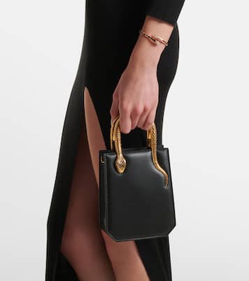 Serpentine Mini leather tote bag | Bvlgari