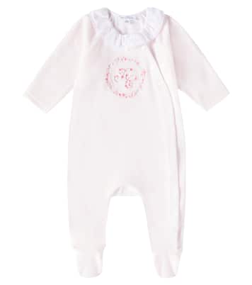 Baby embroidered cotton-blend onesie | Tartine et Chocolat