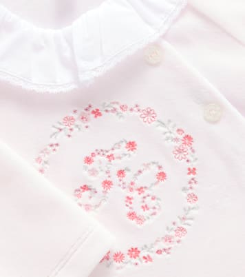 Baby embroidered cotton-blend onesie | Tartine et Chocolat