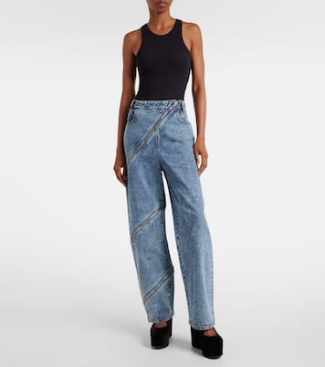 Cuñas Criss Cross 110 de terciopelo | Alaïa