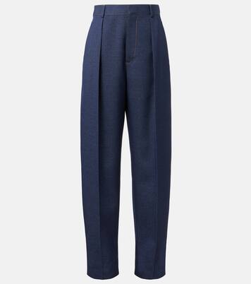 Wool drill tapered pants | Bottega Veneta