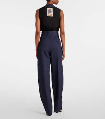 Wool drill tapered pants | Bottega Veneta