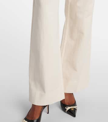 VGold mid-rise wide-leg jeans | Valentino
