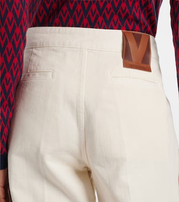 VGold mid-rise wide-leg jeans | Valentino