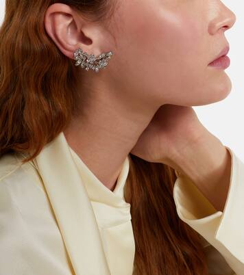 Orecchini ear cuff con cristalli | Jil Sander