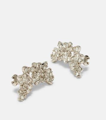 Orecchini ear cuff con cristalli | Jil Sander