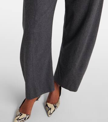 Pantalon barrel Clover en laine | Khaite
