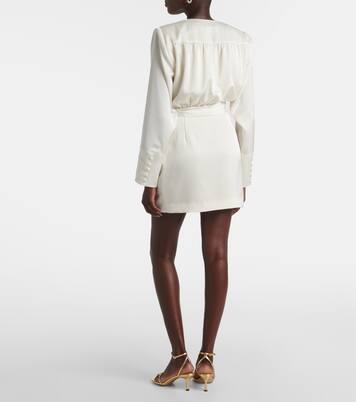 فستان لف من الساتان | Rotate