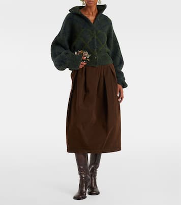 Snake-effect leather knee-high boots | Dries Van Noten