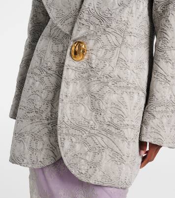 Mantel aus Baumwolle mit Shearling | Jacques Wei