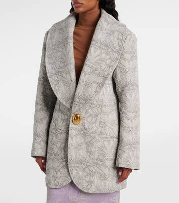 Mantel aus Baumwolle mit Shearling | Jacques Wei