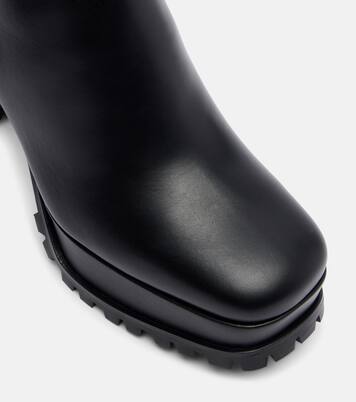 Leather platform ankle boots | Gianvito Rossi