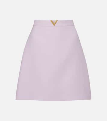 تنورة قصيرة من الـ Crepe Couture | Valentino