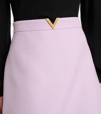 تنورة قصيرة من الـ Crepe Couture | Valentino