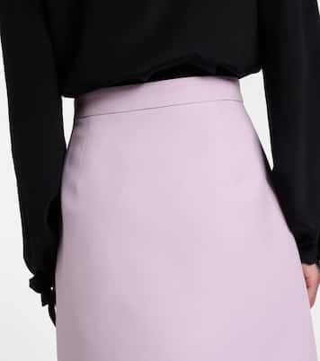 تنورة قصيرة من الـ Crepe Couture | Valentino