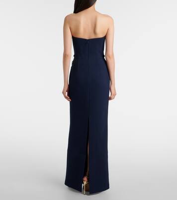 Orla embellished crêpe bustier gown | Rebecca Vallance