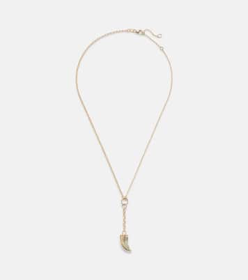 Halskette aus 18kt Gelbgold mit Prasiolith | FoundRae