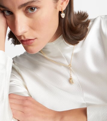 Halskette aus 18kt Gelbgold mit Prasiolith | FoundRae