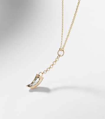 Halskette aus 18kt Gelbgold mit Prasiolith | FoundRae