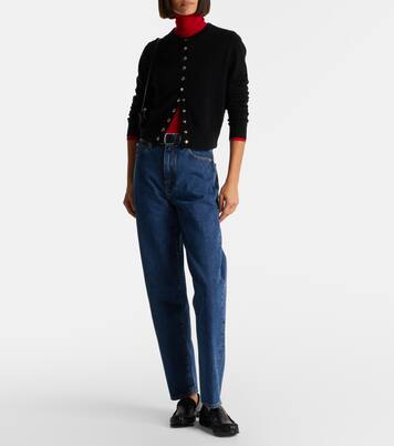 Neat high-rise straight jeans | Frame