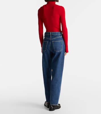 Neat high-rise straight jeans | Frame