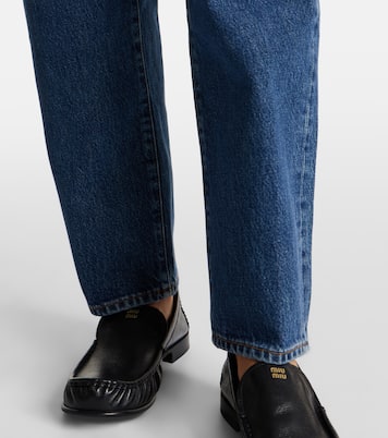 Neat high-rise straight jeans | Frame