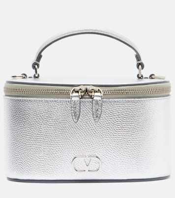 Schultertasche VLogo Mini aus Metallic-Leder | Valentino Garavani