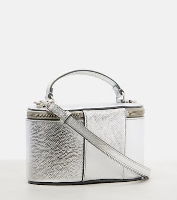 Schultertasche VLogo Mini aus Metallic-Leder | Valentino Garavani