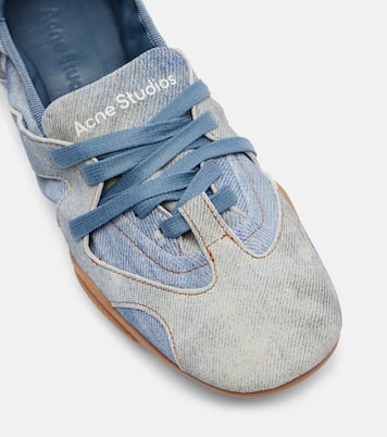 Trompe l'œil leather flats | Acne Studios