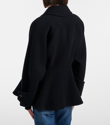 Peplum wool-blend coat | Chloé